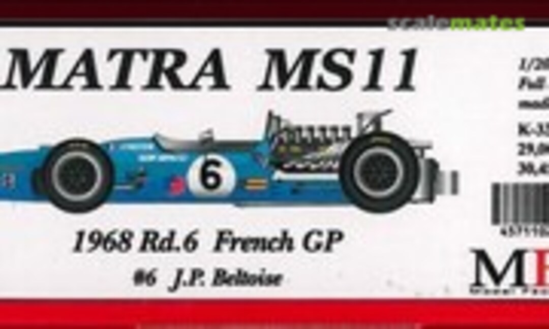 1:20 Matra MS11 (Model Factory Hiro K-337)
