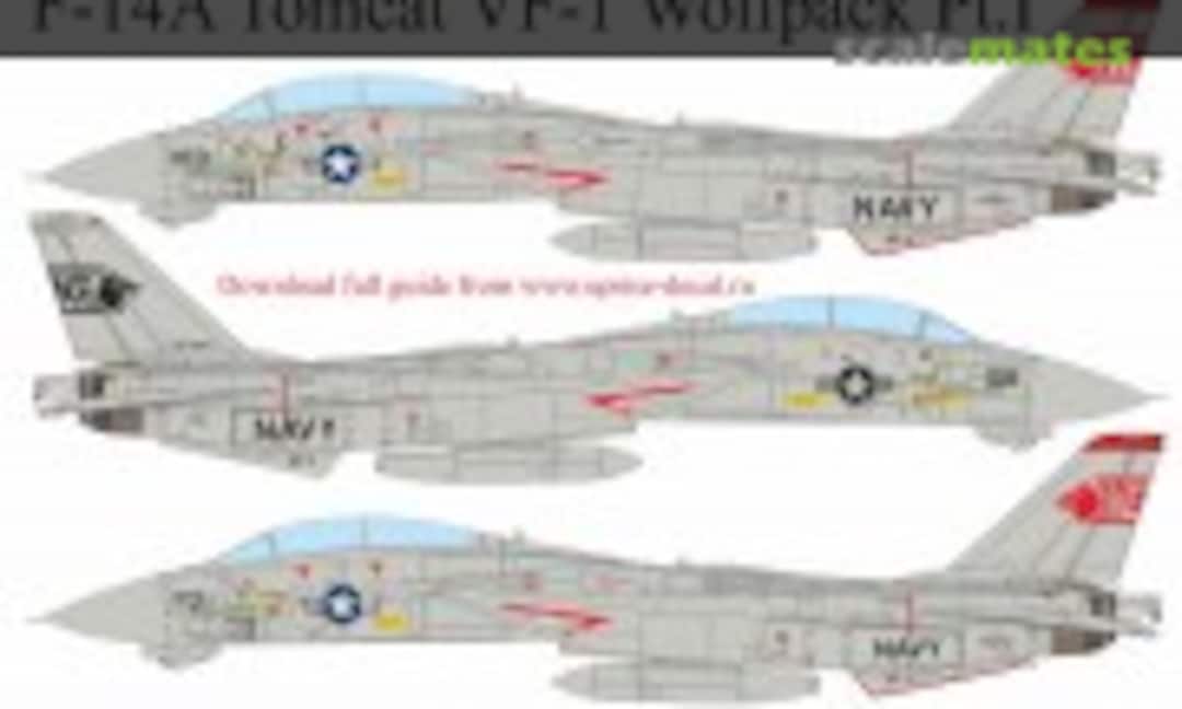 1:144 F-14A Tomcat VF-1 Wolfpack Pt.I, FFA (Film Free Ability) (UpRise Decal UR144285) UR144285