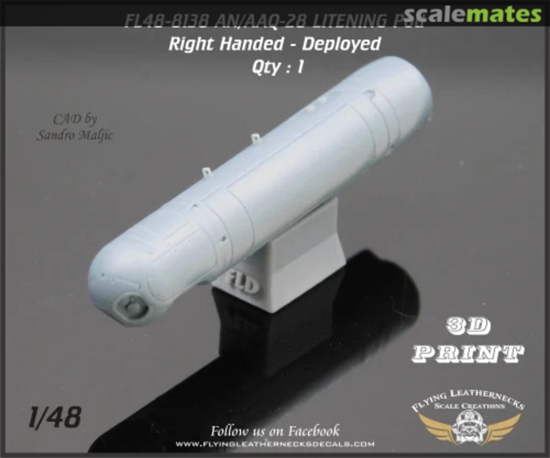 Boxart AN/AAQ-28 Litening Pod - Right Handed, Deployed FL48-8138 Flying Leathernecks Boxart AN/AAQ-28 Litening Pod - Right Handed, Deployed FL48-8138 Flying Leathernecks