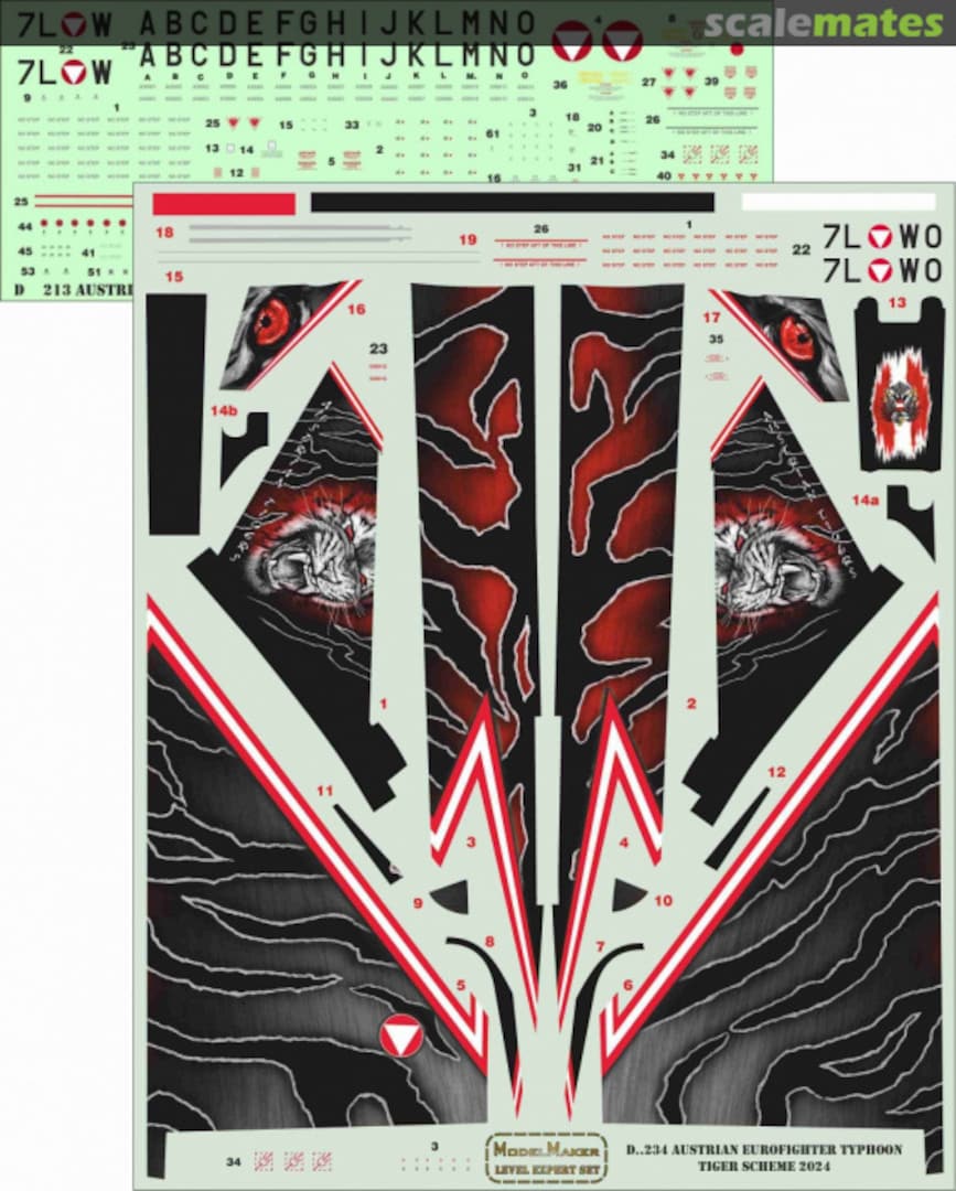Contents Austrian Eurofighter Typhoon Tiger scheme 2024 D48234 ModelMaker Contents Austrian Eurofighter Typhoon Tiger scheme 2024 D48234 ModelMaker
