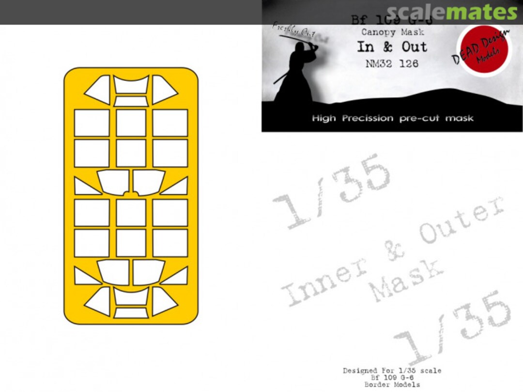 Boxart Messerschmitt Bf-109 G-6 - Canopy Mask In & Out NM32126 DEAD Design Models Boxart Messerschmitt Bf-109 G-6 - Canopy Mask In & Out NM32126 DEAD Design Models