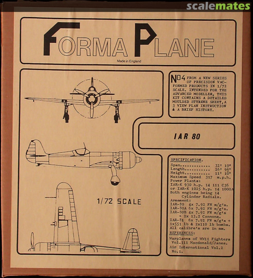 Boxart IAR 80 4 Formaplane Boxart IAR 80 4 Formaplane