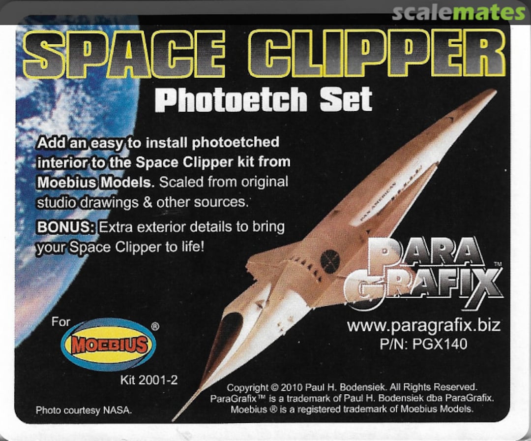 Boxart Space Clipper PGX140 ParaGrafix Modeling Systems