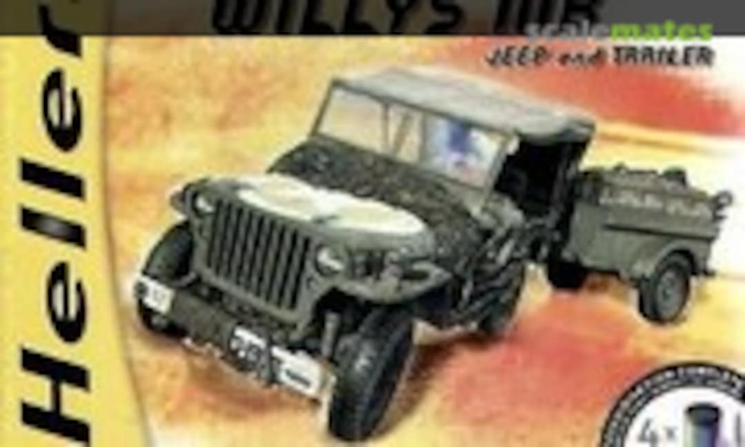 1:72 Willys MB - Jeep and Trailer (Heller 71234)