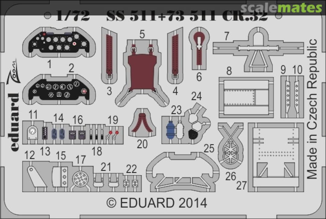 Boxart CR.32 S.A. SS511 Eduard Boxart CR.32 S.A. SS511 Eduard