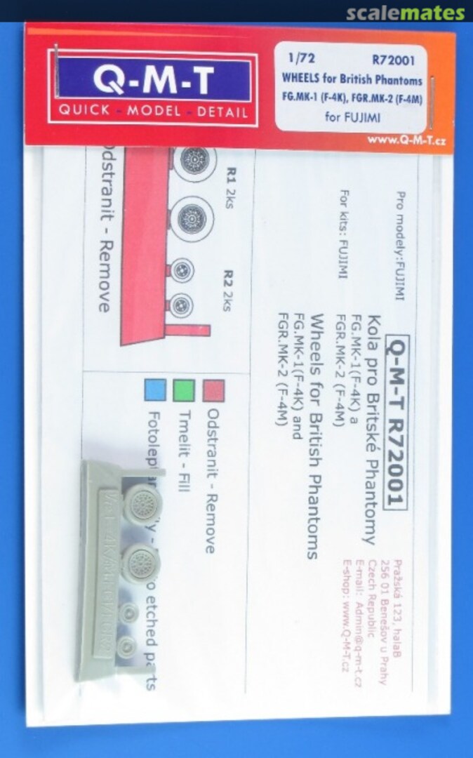 Boxart Wheels for British Spey Phantoms R72001 Q-M-T Boxart Wheels for British Spey Phantoms R72001 Q-M-T