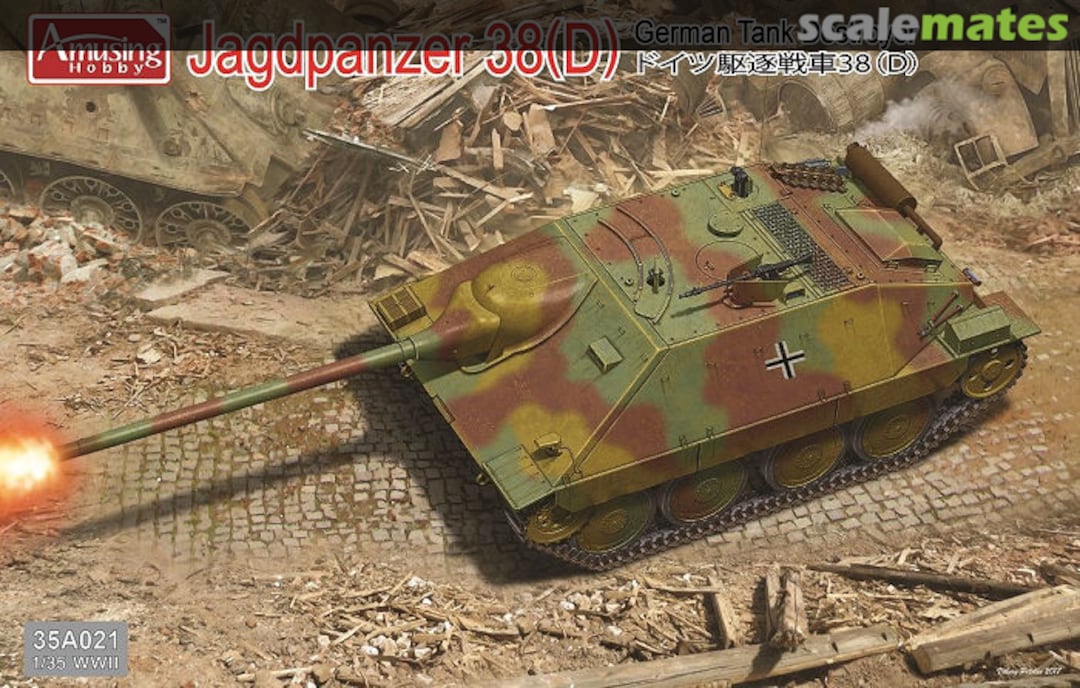 Boxart Jagdpanzer 38(D) 35A021 Amusing Hobby