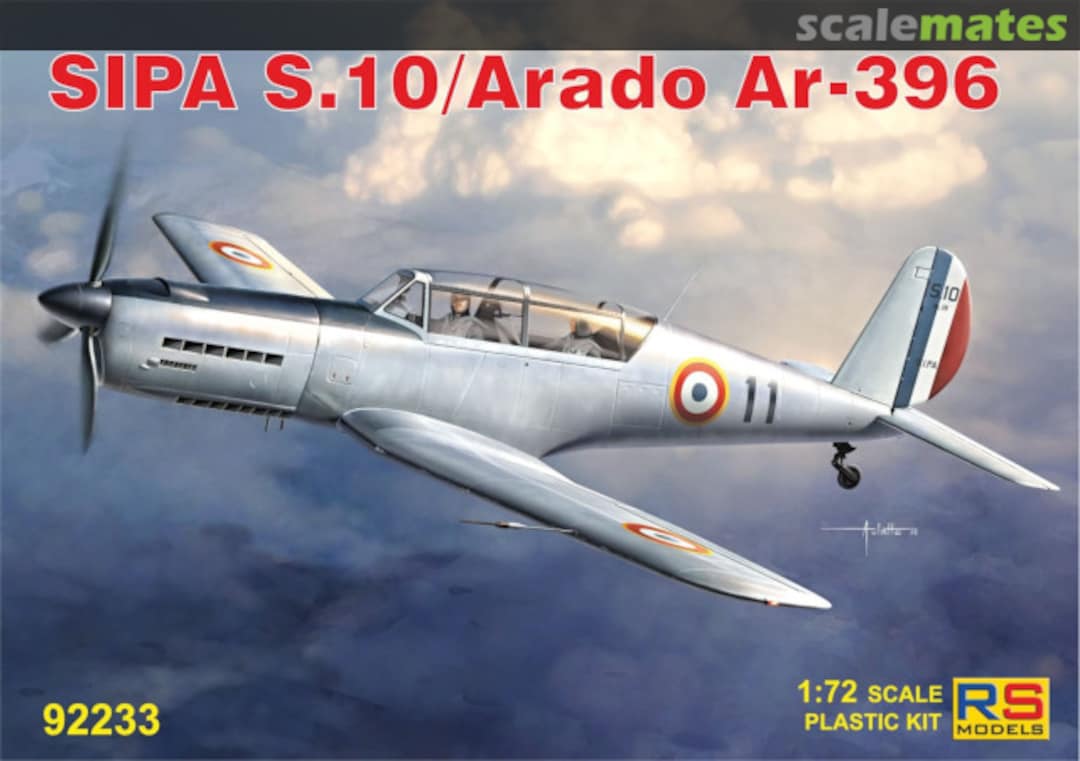 Boxart SIPA S.10 / Arado Ar-396 92233 RS Models Boxart SIPA S.10 / Arado Ar-396 92233 RS Models