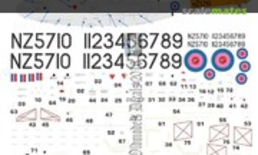 1:48 RNZAF Vampire T11 1969 DayGlo scheme (Oldmodels Decals OMD0075) OMD0075