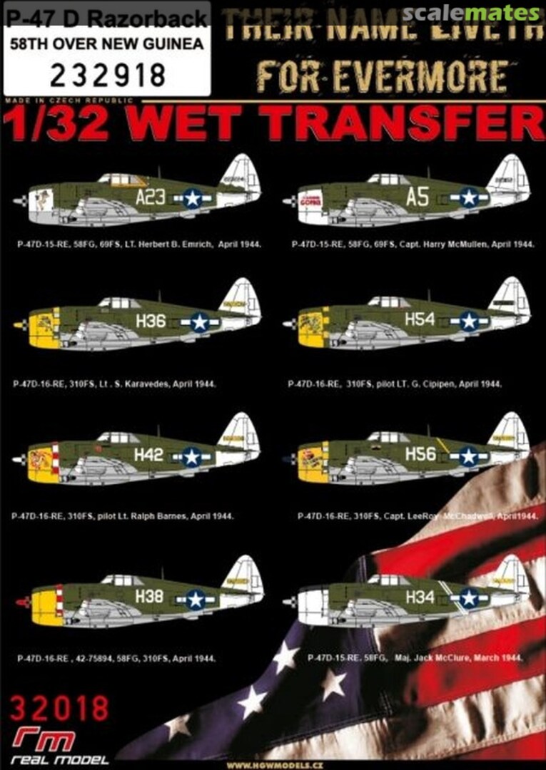 Boxart P-47D 58th over New Guinea 232918 HGW Models Boxart P-47D 58th over New Guinea 232918 HGW Models