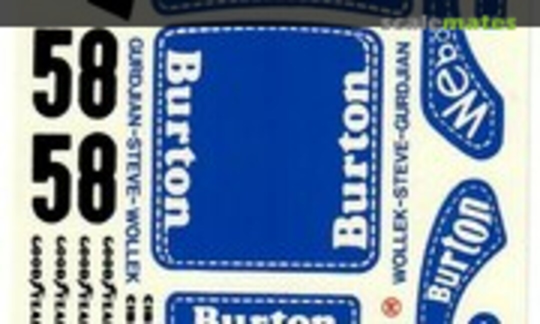 1:24 Porsche 934 Burton of London (Fred Cady Decals 74) 74