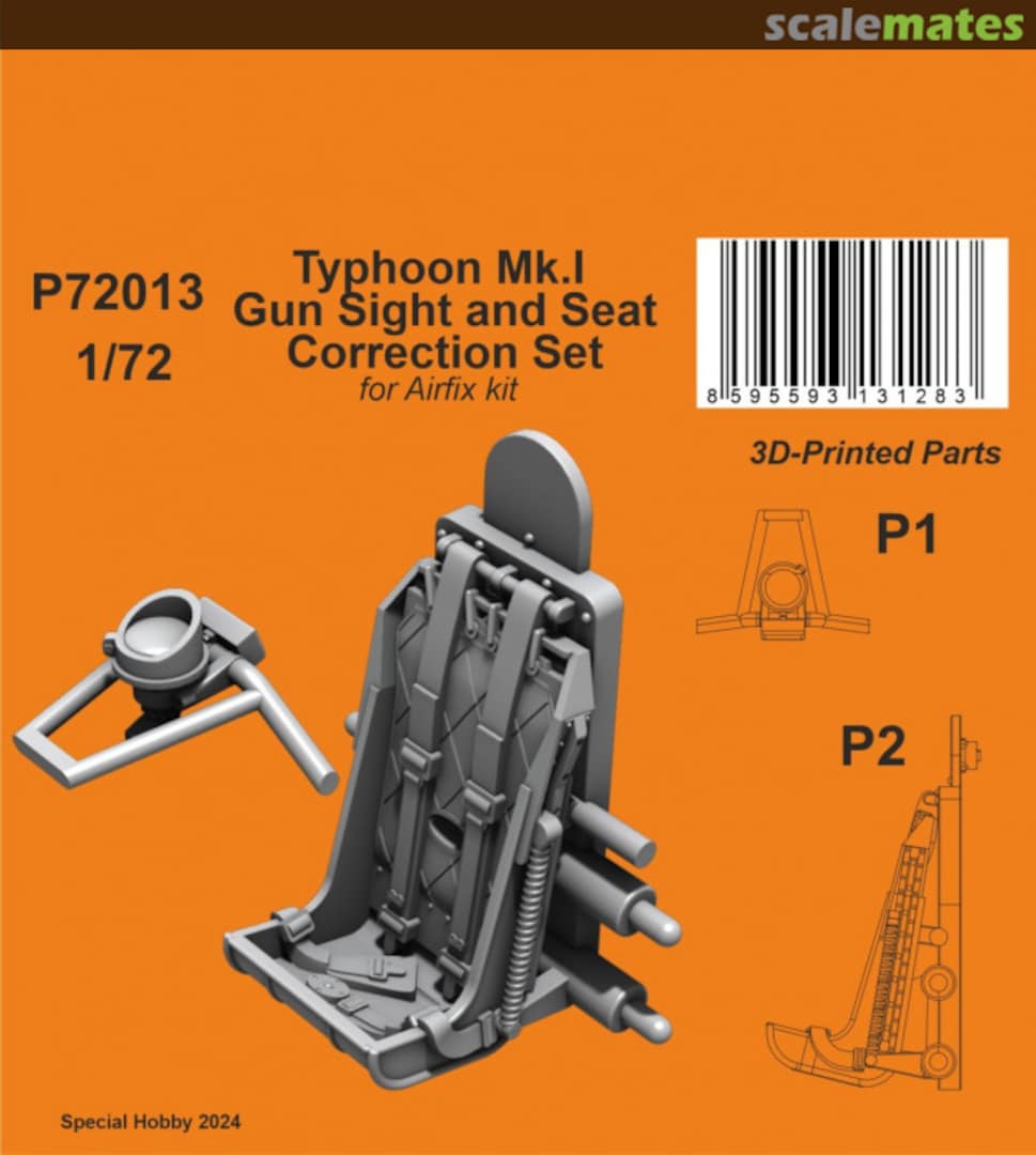 Boxart Typhoon Mk.I Gun Sight and Seat Correction P72013 Special Hobby Boxart Typhoon Mk.I Gun Sight and Seat Correction P72013 Special Hobby
