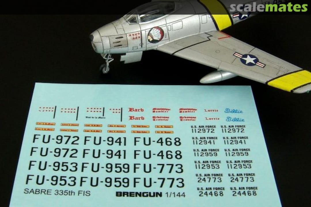 Boxart F-86F Sabre 335th FIS BRL144084 Brengun Boxart F-86F Sabre 335th FIS BRL144084 Brengun