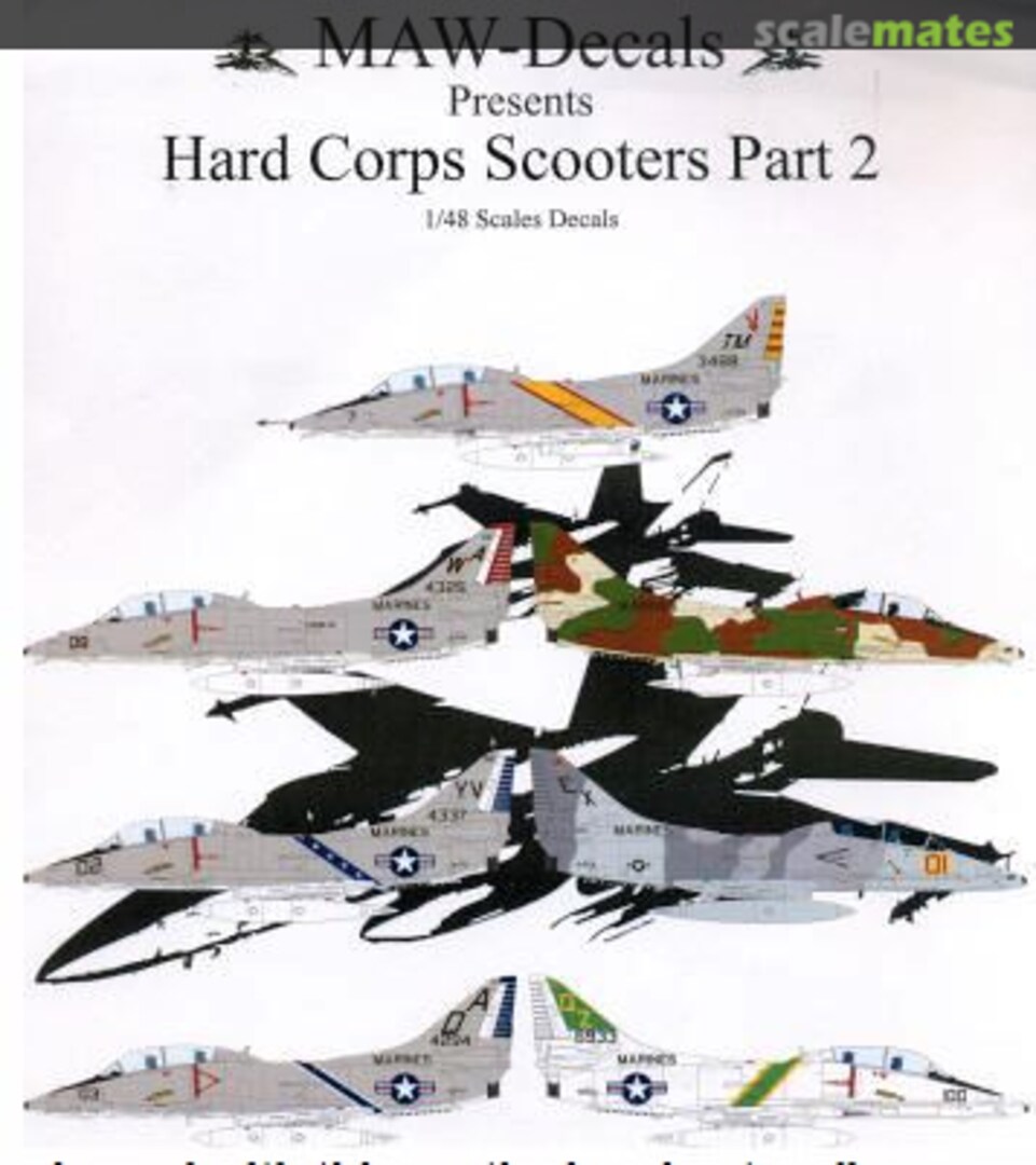 Boxart TA-4J TA-4F Skyhawk 'Hard Corps Scooter' Part 2 48-MAW018 MAW-Decals Boxart TA-4J TA-4F Skyhawk 'Hard Corps Scooter' Part 2 48-MAW018 MAW-Decals