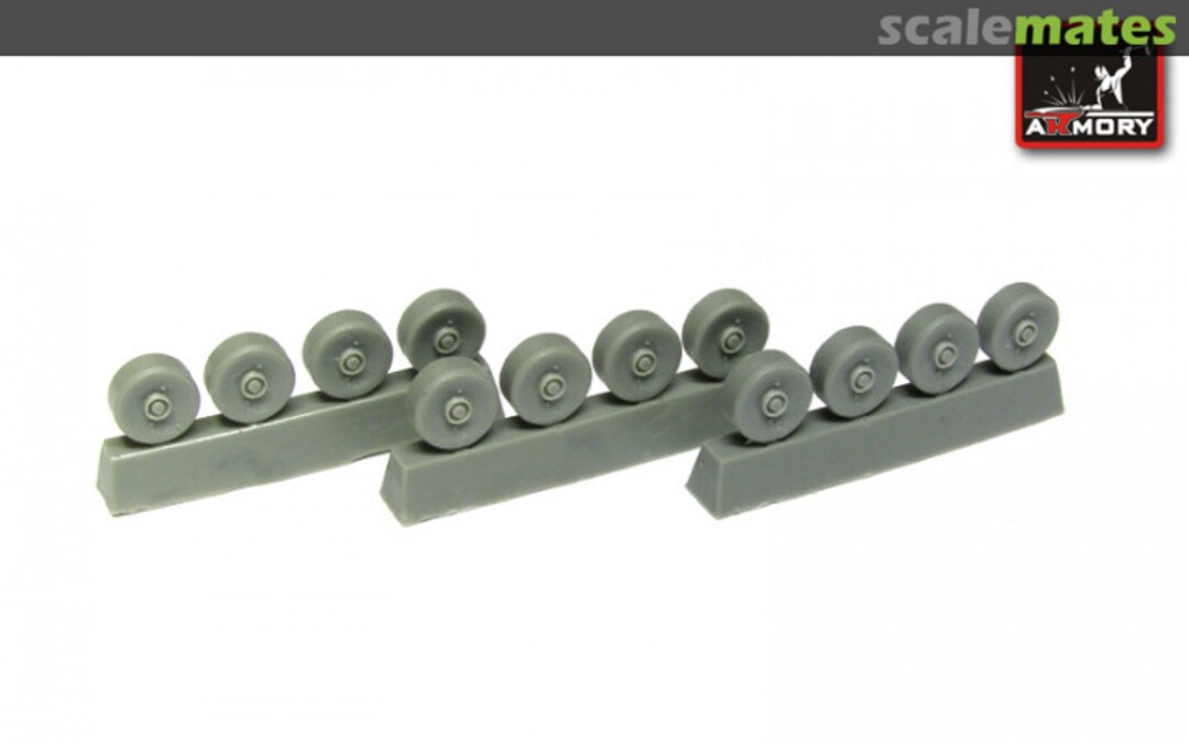 Boxart M4 "Sherman" VVSS roadwheels "dish" type for all kits RESIN AC7276 Armory Boxart M4 "Sherman" VVSS roadwheels "dish" type for all kits RESIN AC7276 Armory