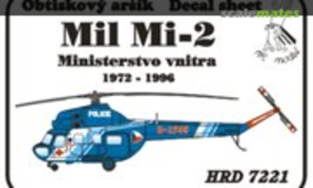 1:72 Mil Mi-2 Ministerstvo vnitra 1972 - 1996 (HR Model HRD7221) HRD7221