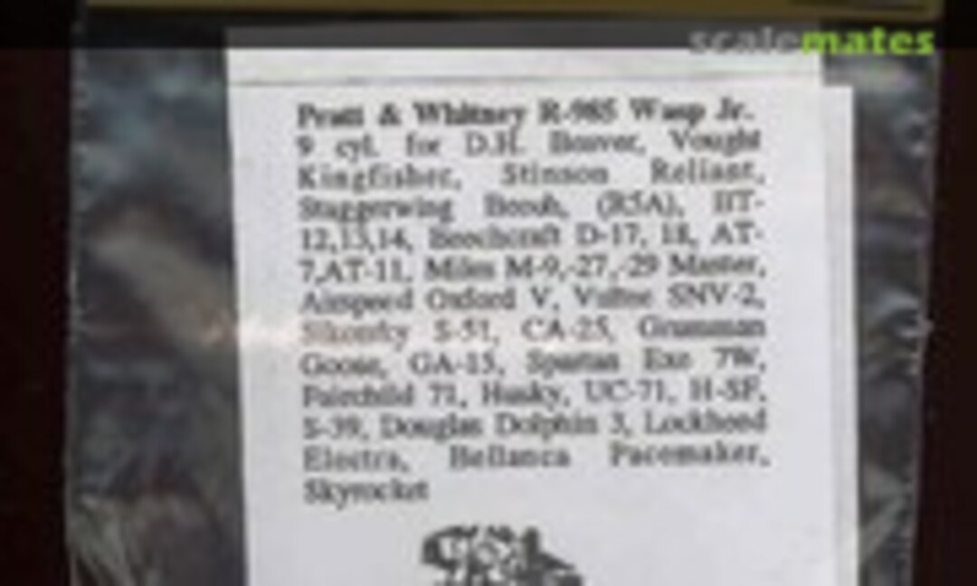 1:72 Pratt & Whitney R-985 Wasp Jr. (Engines & Things 72021) 72021