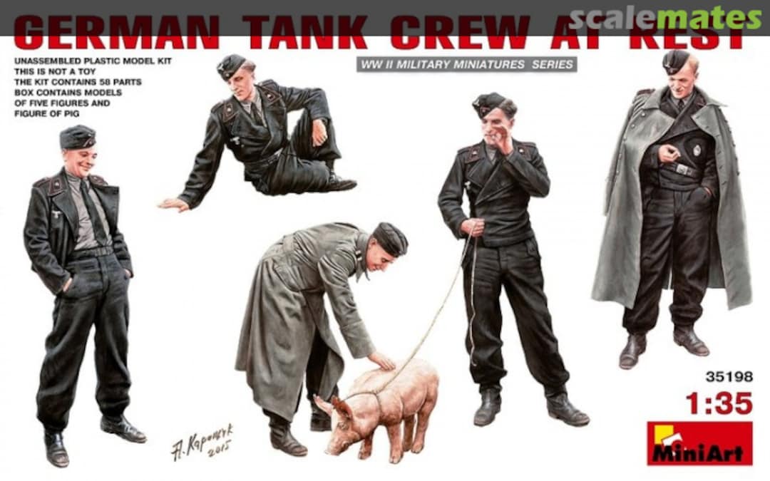 Boxart Tank Crew at Rest 35198 MiniArt Boxart Tank Crew at Rest 35198 MiniArt