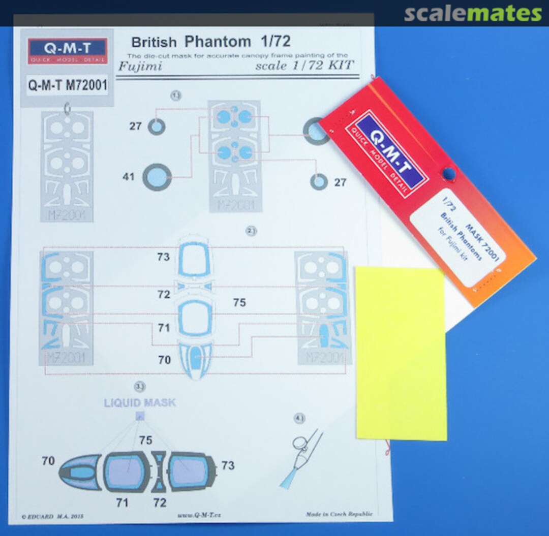Boxart Paint masks for the British McDonnell-Douglas FG.1/FGR.2/F-4K/F-4M Phantom M72001 Q-M-T Boxart Paint masks for the British McDonnell-Douglas FG.1/FGR.2/F-4K/F-4M Phantom M72001 Q-M-T