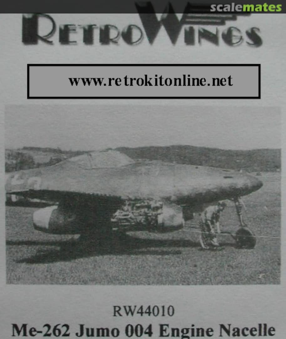 Boxart Me-262 Jumo 004 Engine Nacelle RW44010 RetroWings
