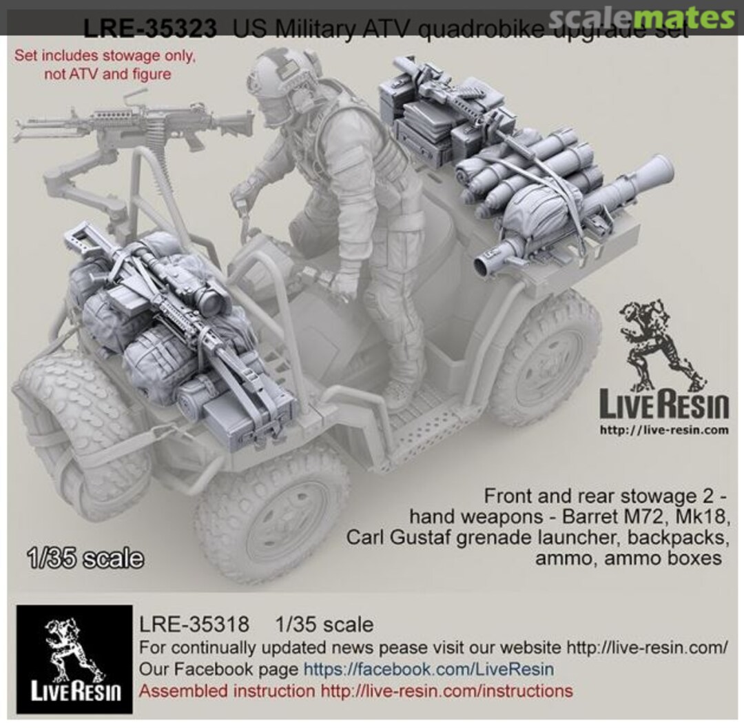 Boxart US Military ATV quadrobike upgrade set LRE-35323 Live Resin Boxart US Military ATV quadrobike upgrade set LRE-35323 Live Resin