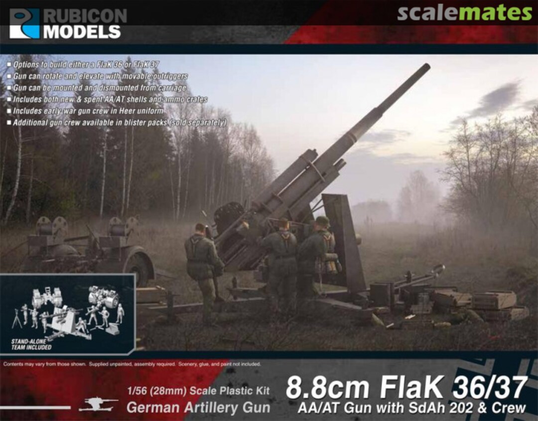 Boxart 8.8cm Flak 36/37 280069 Rubicon Models Boxart 8.8cm Flak 36/37 280069 Rubicon Models