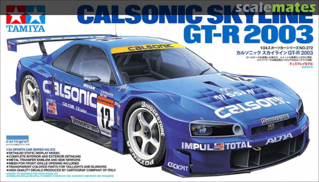 Boxart Calsonic Skyline GT-R 2003 24272 Tamiya Boxart Calsonic Skyline GT-R 2003 24272 Tamiya