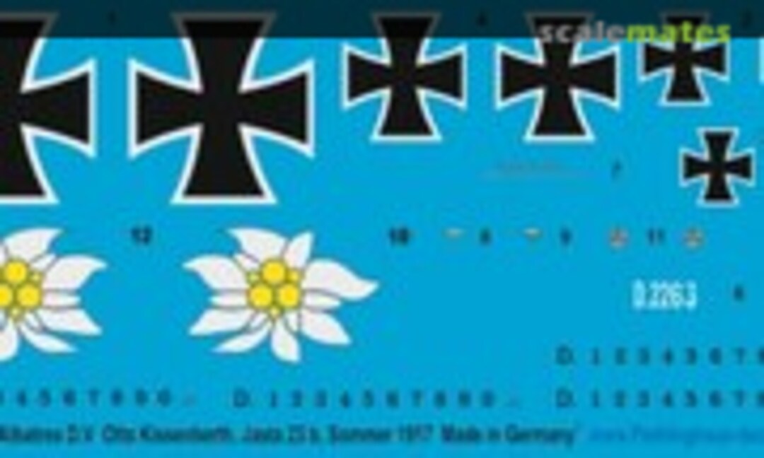 1:72 Albatros D.V Otto Kissenberth, Jasta 23b, Sommer 1917 (Peddinghaus-Decals 72 3661) 72 3661