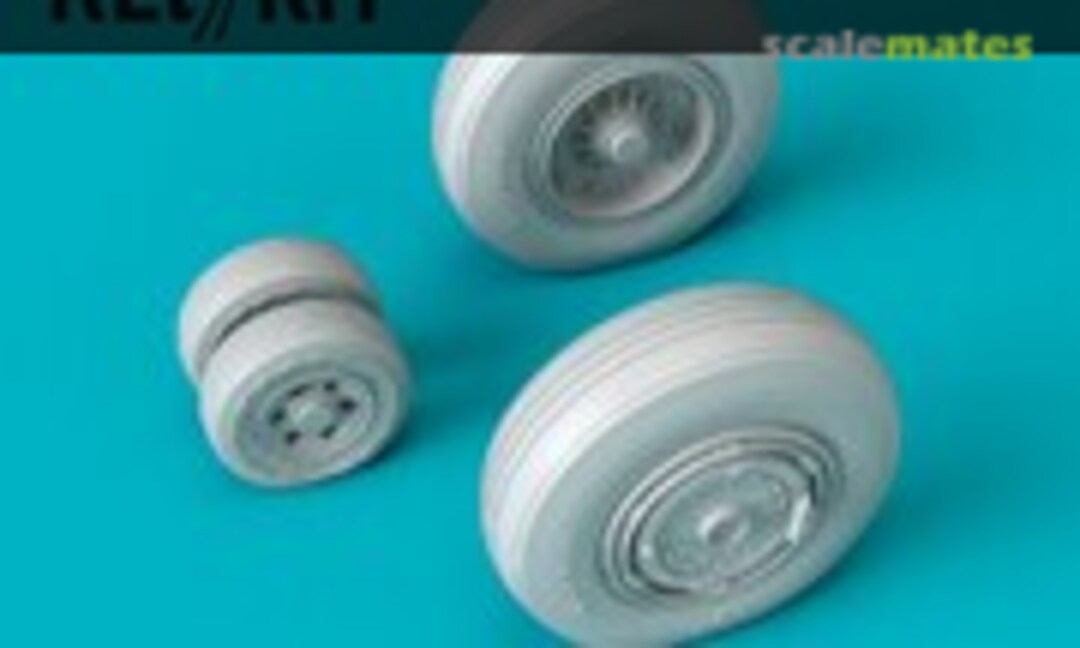 1:48 S-2 Tracker early version wheels set (weighted) (ResKit RS48-0333) RS48-0333