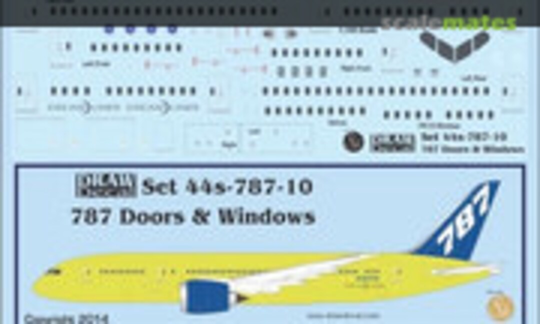1:144 787 Doors and Windows (Draw Decal 44s-787-10) 44s-787-10
