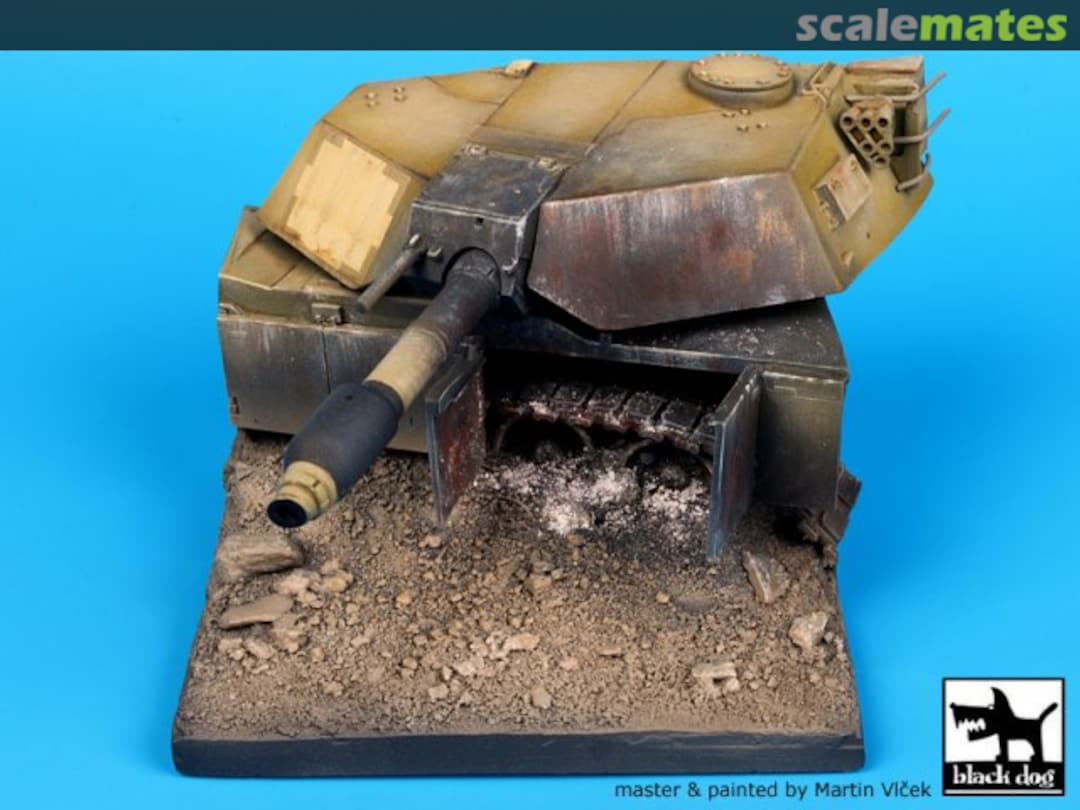 Boxart Destroyed M1A1 Abrams base D35009 Black Dog Boxart Destroyed M1A1 Abrams base D35009 Black Dog