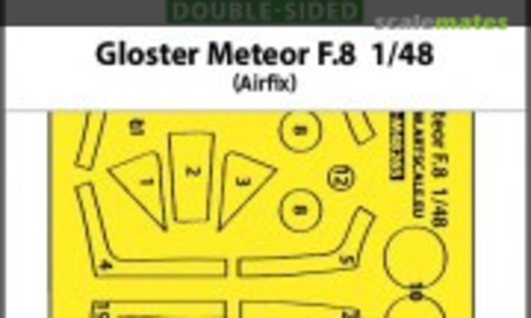 1:48 Gloster Meteor F.8 double-sided express fit mask (ASK 200-M48265) 200-M48265