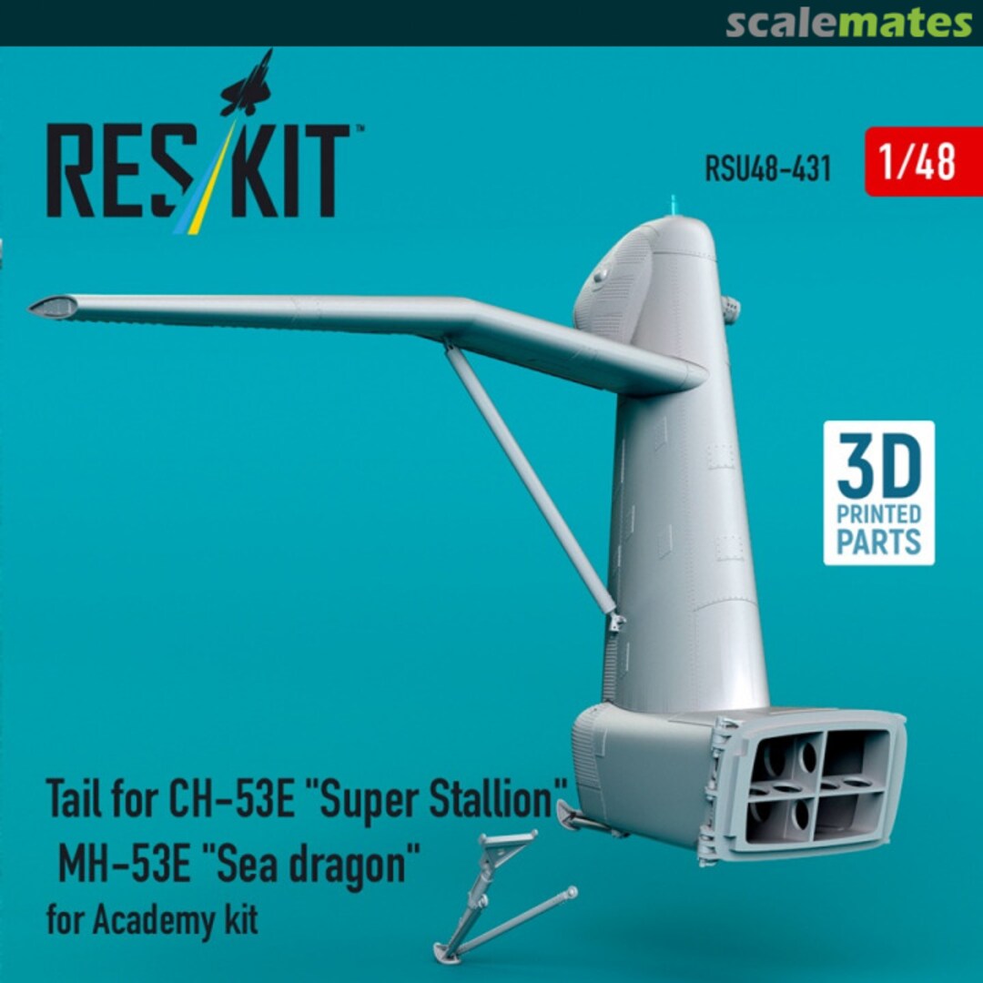 Boxart Tail for CH-53E "Super Stallion", MH-53E "Sea Dragon" RSU48-0431 ResKit Boxart Tail for CH-53E "Super Stallion", MH-53E "Sea Dragon" RSU48-0431 ResKit