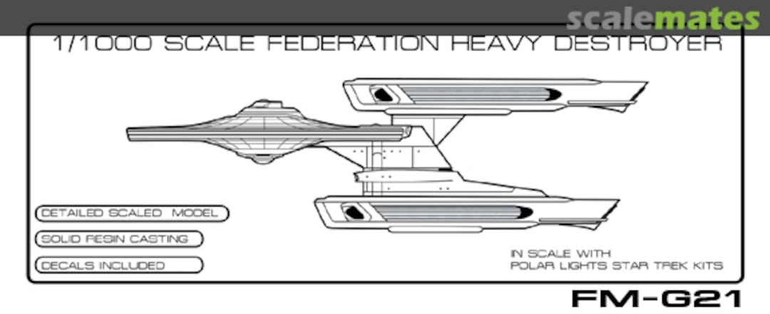 Boxart 1000 Federation Heavy Destroyer FM-G21 Federation Models Boxart 1000 Federation Heavy Destroyer FM-G21 Federation Models
