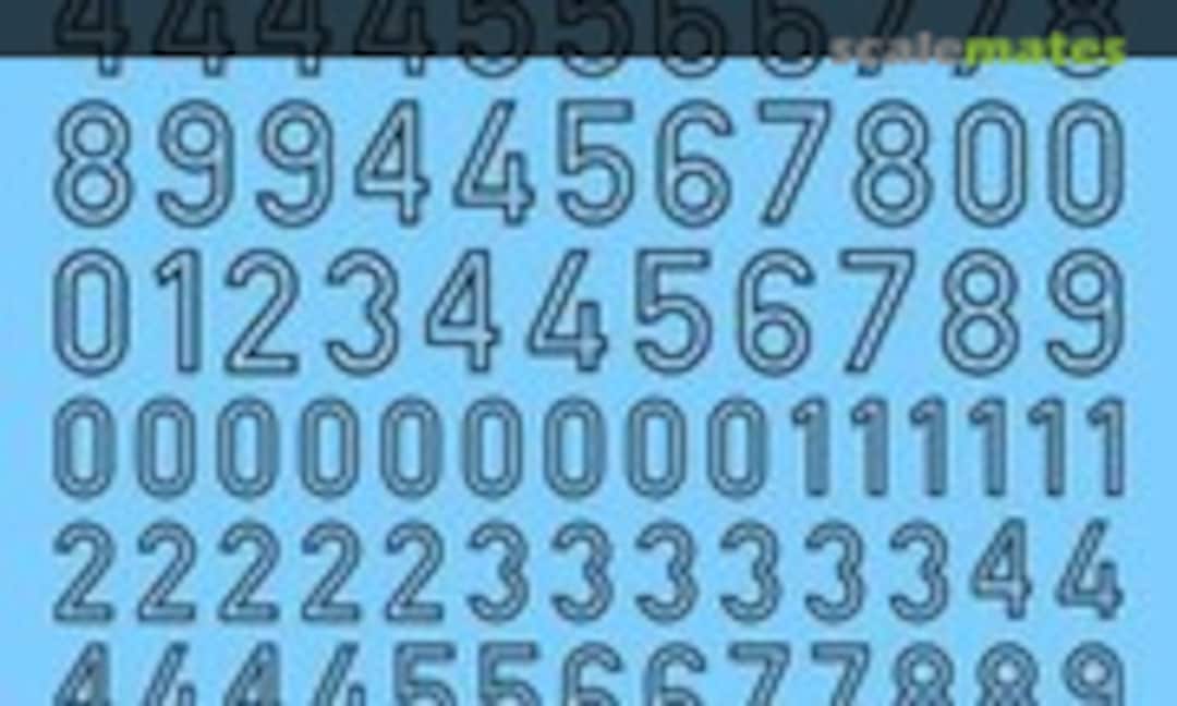 1:35 German turret numbers (black) (Archer AR35041B) AR35041B