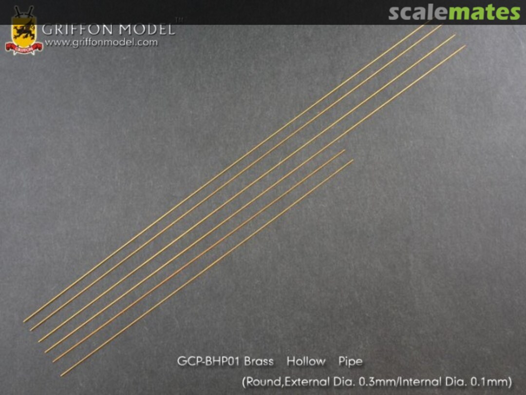 Boxart Brass Hollow Pipe Round 0.3mm Ext 0.1mm Int GCPBHP01 Griffon Model Boxart Brass Hollow Pipe Round 0.3mm Ext 0.1mm Int GCPBHP01 Griffon Model