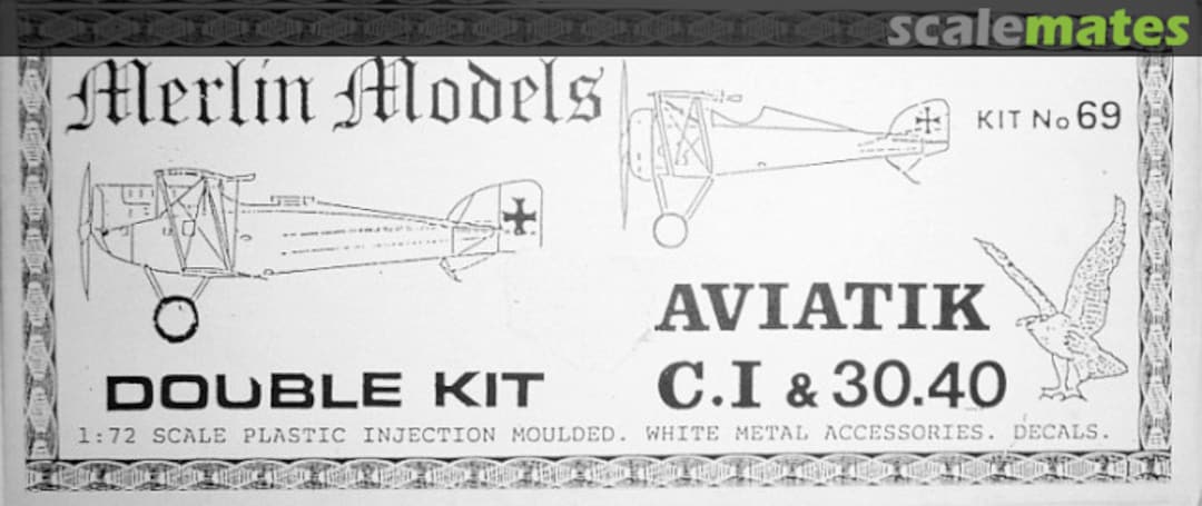 Boxart Aviatik Berg C.I & 30.40 69 Merlin Models Boxart Aviatik Berg C.I & 30.40 69 Merlin Models