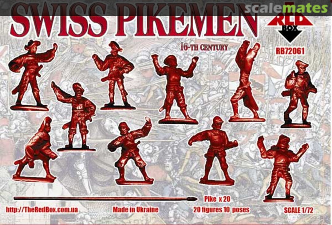 Contents Swiss Pikemen RB72061 Red Box Contents Swiss Pikemen RB72061 Red Box