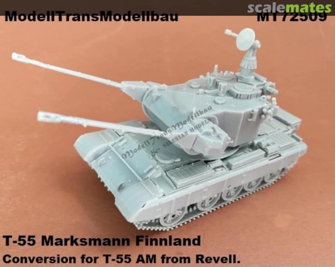 Boxart T-55 Marksman Finland MT72509 Modell Trans Modellbau Boxart T-55 Marksman Finland MT72509 Modell Trans Modellbau