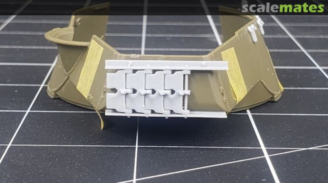 Boxart M-18 Spare Track And Mounting Brackets 1400 Tiger Model Designs Boxart M-18 Spare Track And Mounting Brackets 1400 Tiger Model Designs