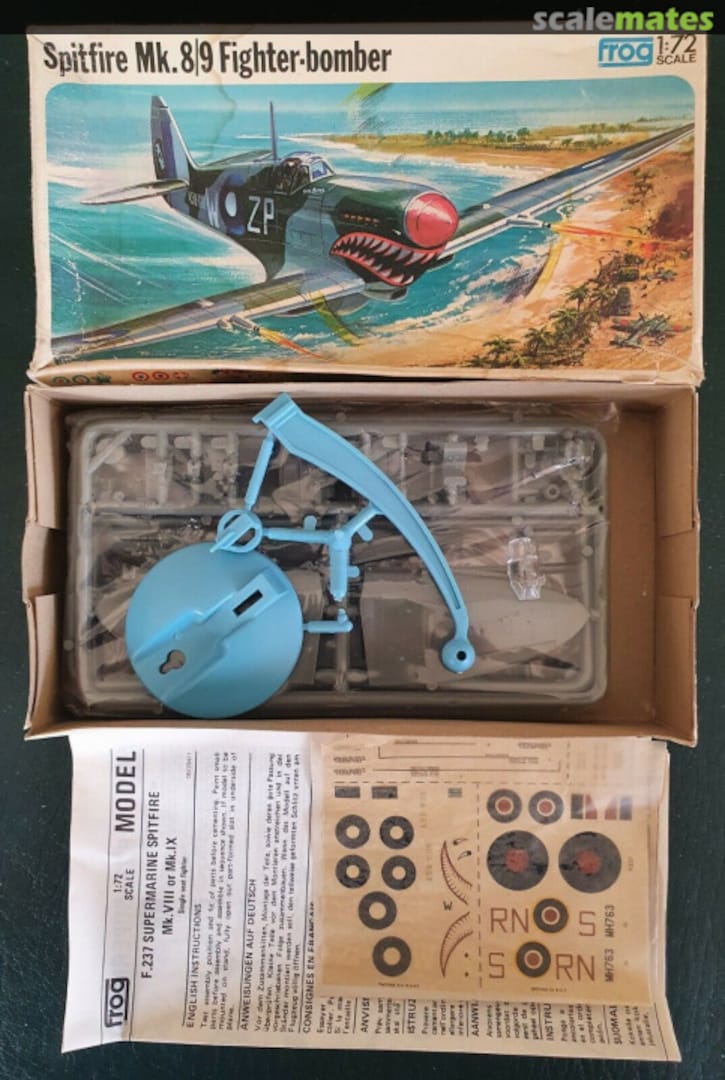 Contents Spitfire Mk.8/9 Fighter-bomber F237 FROG Contents Spitfire Mk.8/9 Fighter-bomber F237 FROG