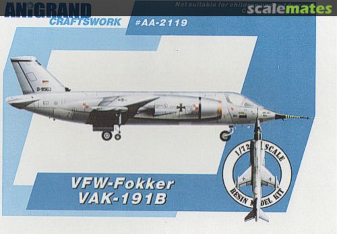 Boxart VFW-Fokker VAK-191B AA-2119 Anigrand Craftswork Boxart VFW-Fokker VAK-191B AA-2119 Anigrand Craftswork