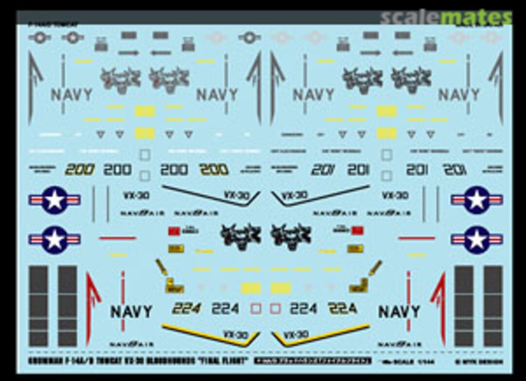 Boxart F-14A/D VX-30 Blood Hounds `Final Flight` A-141 MYK Design Boxart F-14A/D VX-30 Blood Hounds `Final Flight` A-141 MYK Design
