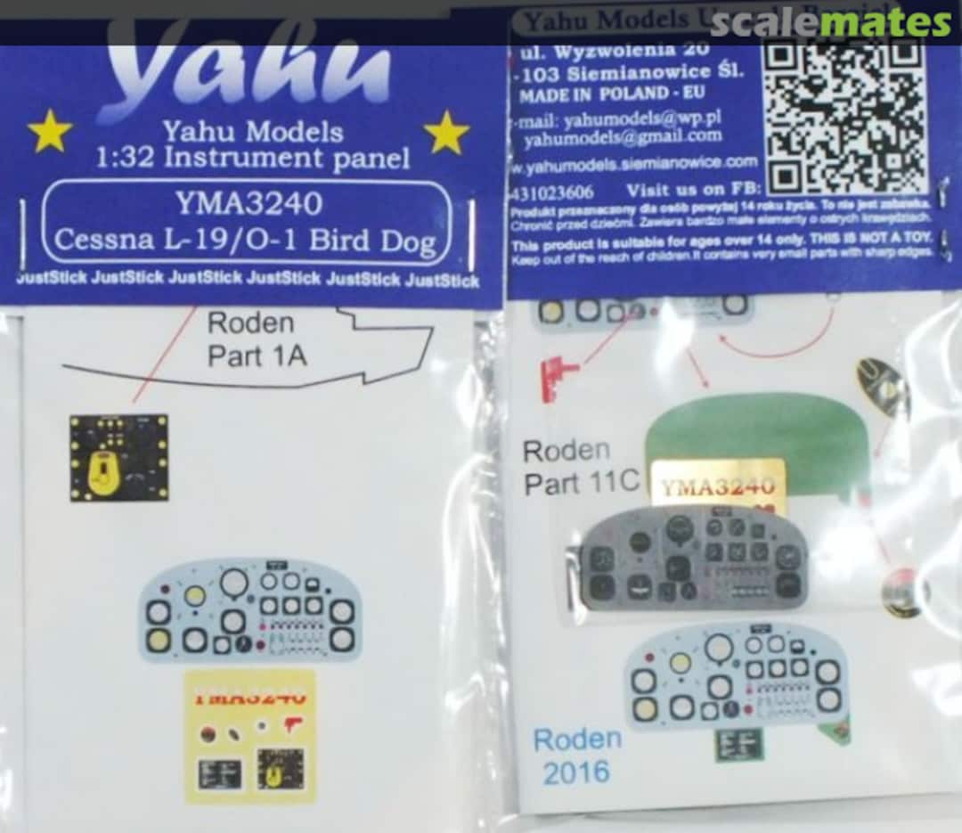 Boxart L-19/0-1 Bird Dog (Grey) - Coloured PE instrument panels - Hasegawa - YMA3240 Yahu Models Boxart L-19/0-1 Bird Dog (Grey) - Coloured PE instrument panels - Hasegawa - YMA3240 Yahu Models