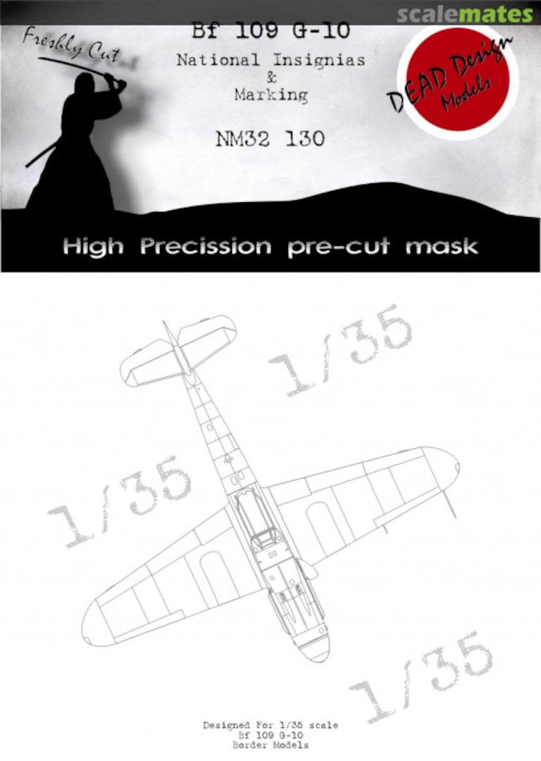 Boxart Messerschmitt Bf-109 G-10 - National Insignia and Markigns NM32130 DEAD Design Models Boxart Messerschmitt Bf-109 G-10 - National Insignia and Markigns NM32130 DEAD Design Models