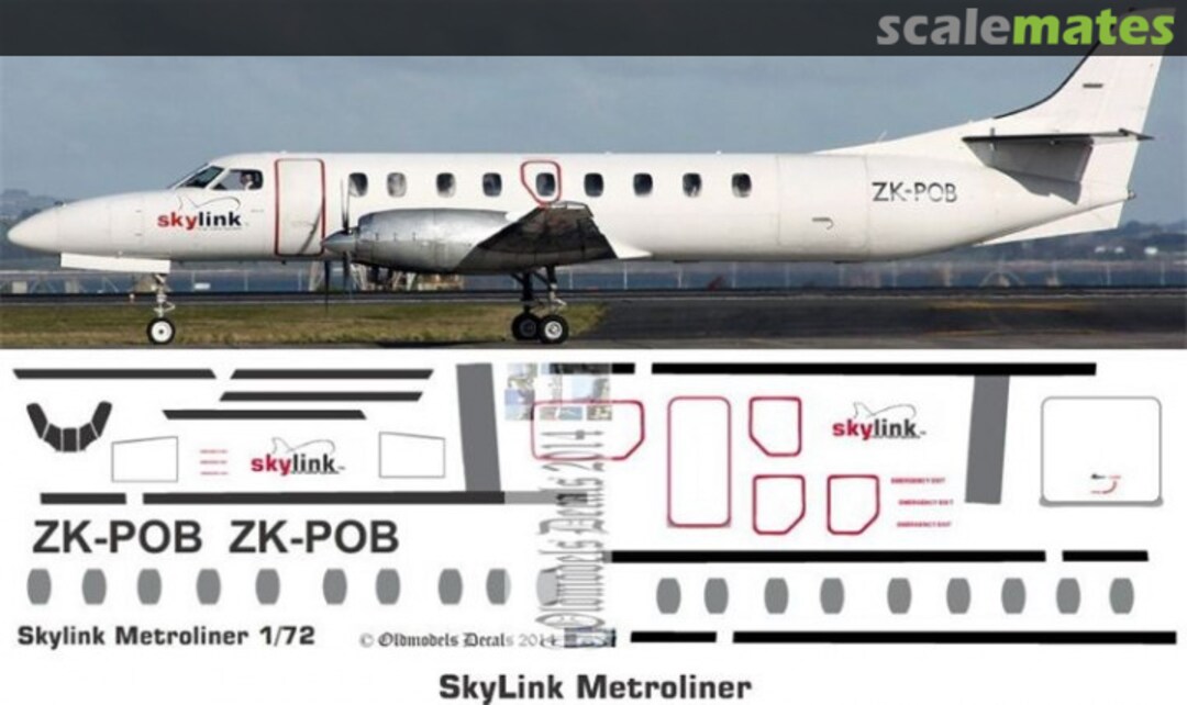 Boxart Skylink Metroliner OMD0518 Oldmodels Decals Boxart Skylink Metroliner OMD0518 Oldmodels Decals