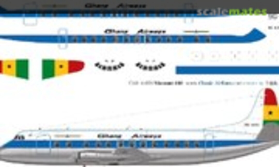 1:144 Ghana Airways Viscount 800 (Classic Airlines CA144-601) CA144-601