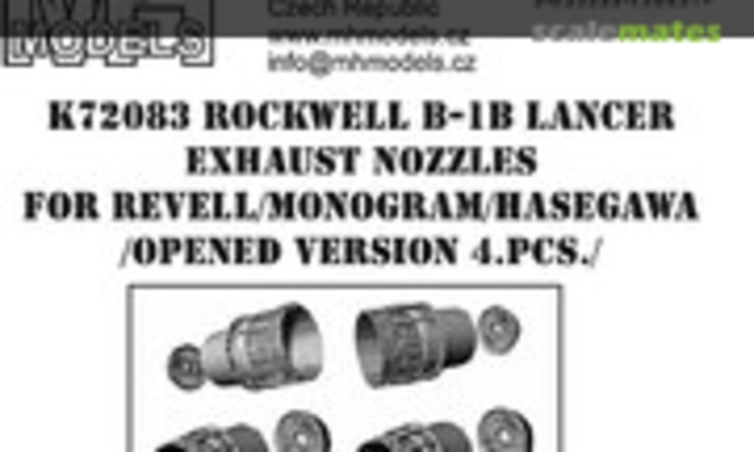 1:72 Rockwell B-1B Lancer - Exhaust Nozzles Opened Version (MH Models K72083) K72083