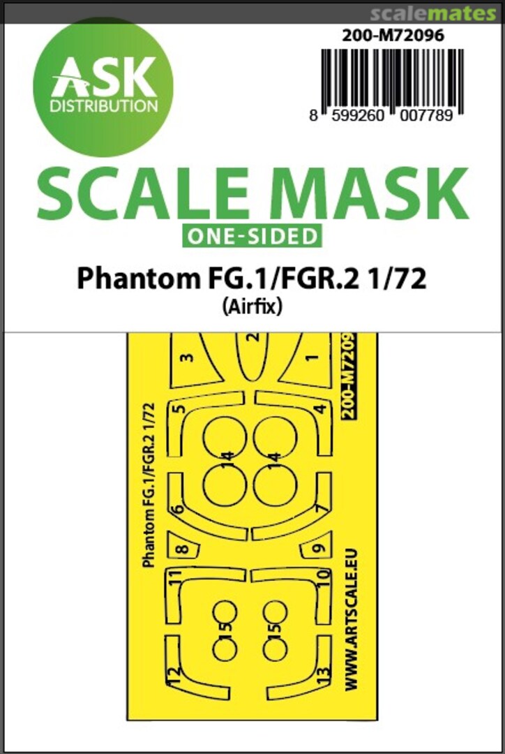 Boxart Phantom FG.1/FGR.2 one-sided fit express mask 200-M72096 ASK Boxart Phantom FG.1/FGR.2 one-sided fit express mask 200-M72096 ASK