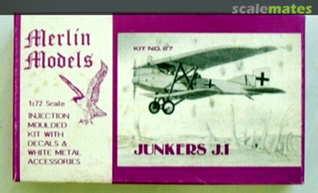 Boxart Junkers J.1 27 Merlin Models Boxart Junkers J.1 27 Merlin Models